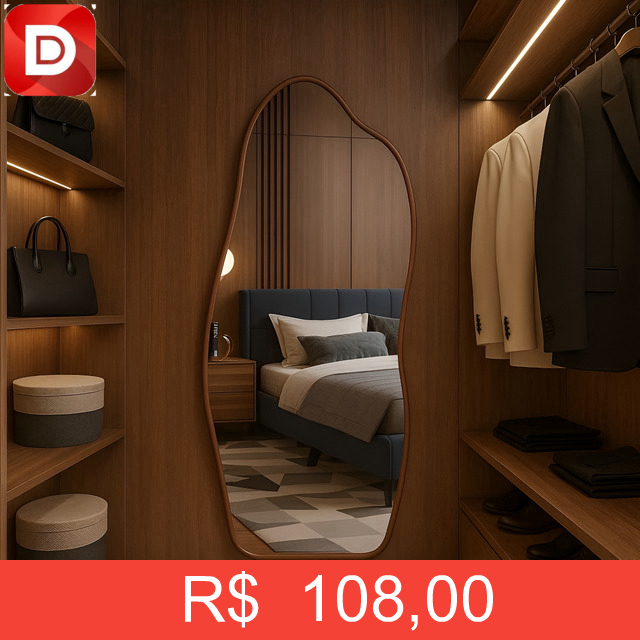 Foto do produto Espelho Orgânico Corpo Inteiro