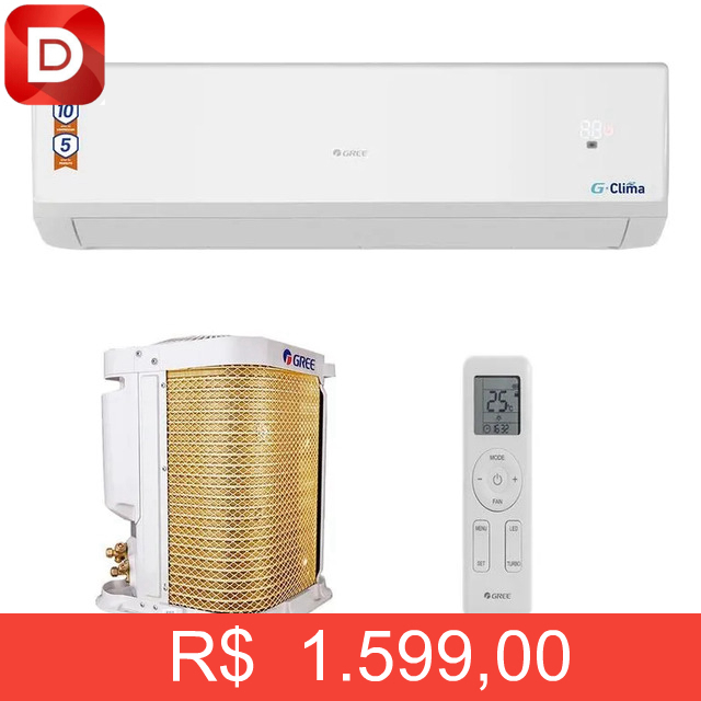 Foto do produto Ar Condicionado Hi-wall Inverter G-clima Gree 12.000 Btus