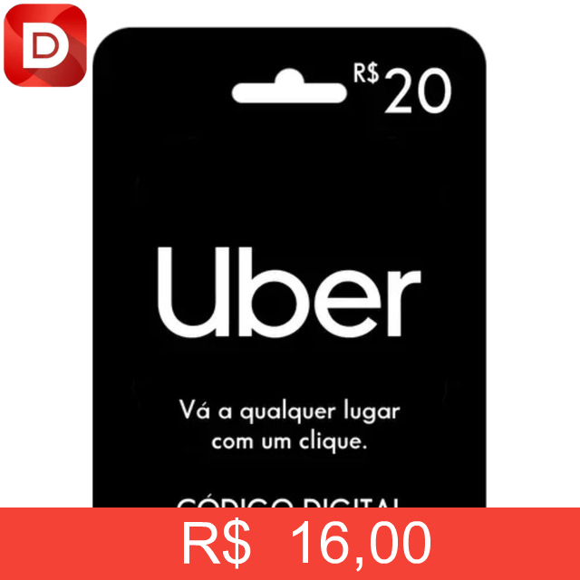 Foto do produto Gift Card Uber