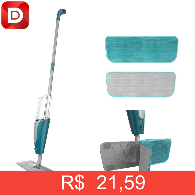 Foto do produto Mop Spray Limpeza Dispenser Reservatório Giratório 360