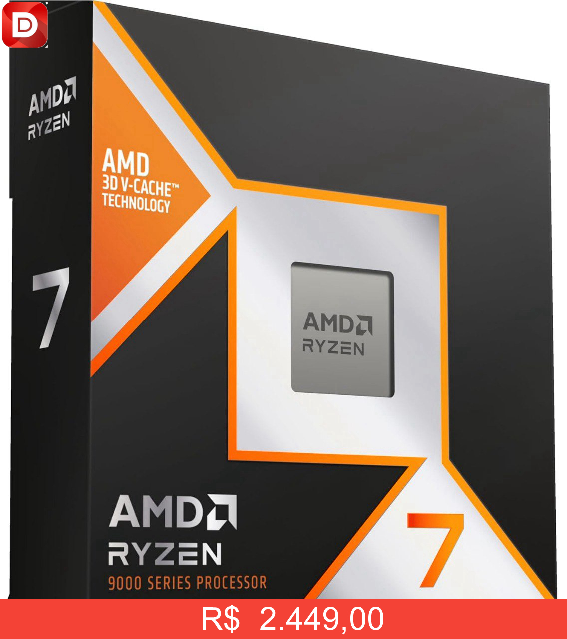 Foto do produto Processador AMD Ryzen 7 9800X3D