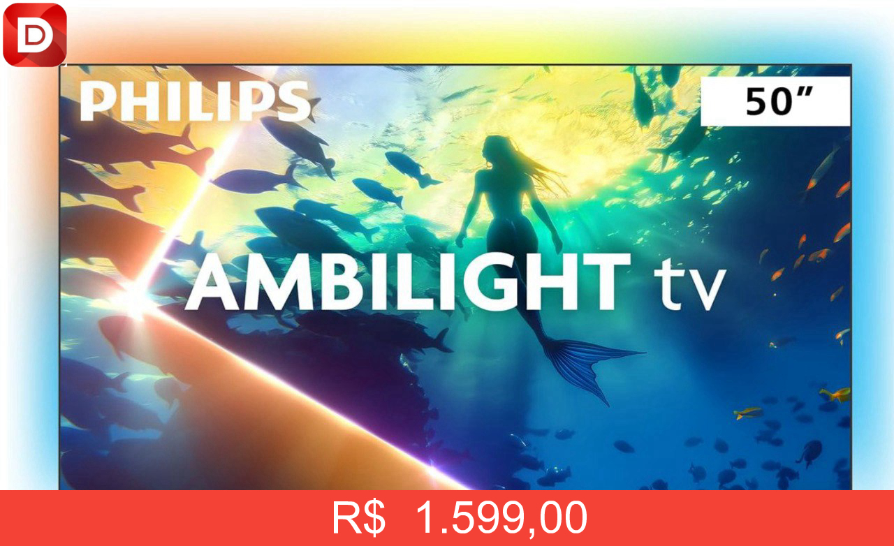 Foto do produto Smart TV PHILIPS Ambilight 50