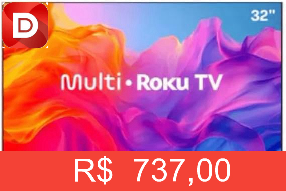 Foto do produto Smart TV Multi Roku 32