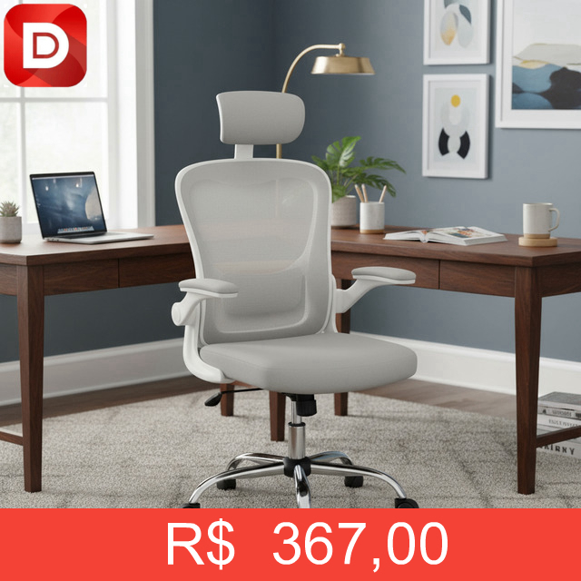 Foto do produto Cadeira De Escritório Ergonômica Giratória Boston G100