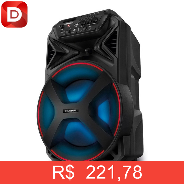 Foto do produto Caixa De Som Amplificada Bluetooth 250w Mondial