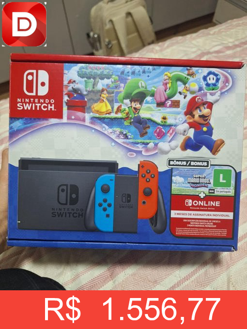 Foto do produto Nintendo Switch Bundle Super Mario Bros. Wonder