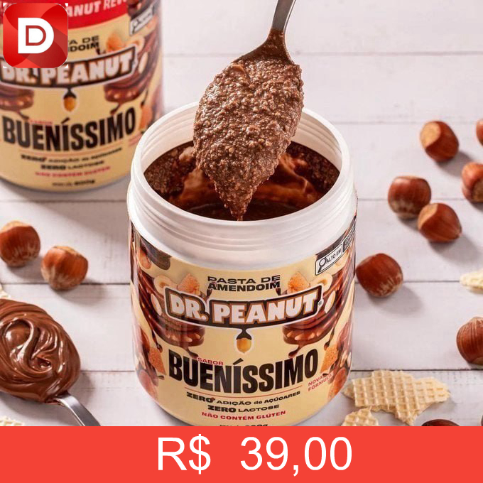 Foto do produto Pasta de Amendoim Dr. Peanut com Whey Protein