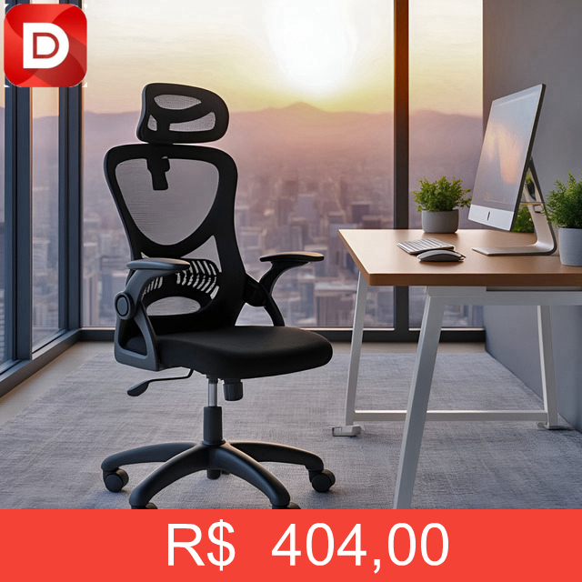 Foto do produto Cadeira Office Giratória Presidente Columbus Preto