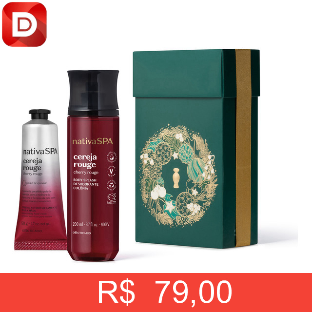 Foto do produto Boticário Kit Presente Nativa Spa Cereja Rouge
