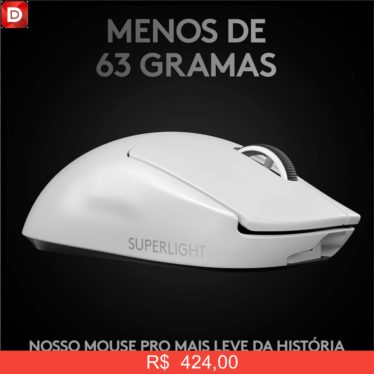 Foto do produto Mouse Sem Fio Logitech G PRO X Superlight