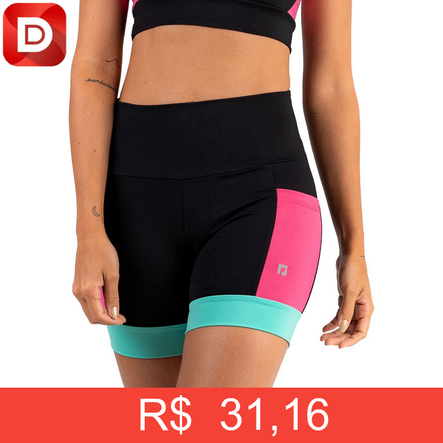 Foto do produto Shorts Feminino Cintura Alta Com Bolsos