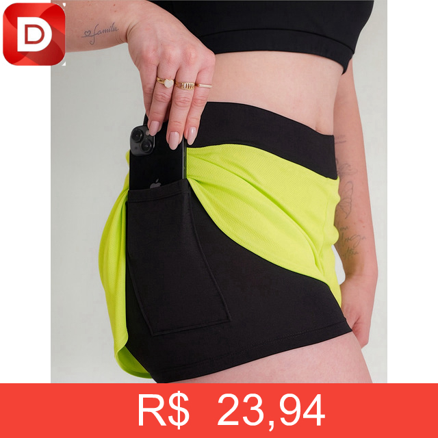 Foto do produto Short Feminino 2 Em 1