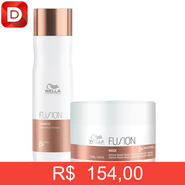 Foto do produto Kit Wella Professionals Fusion Shampoo E Máscara