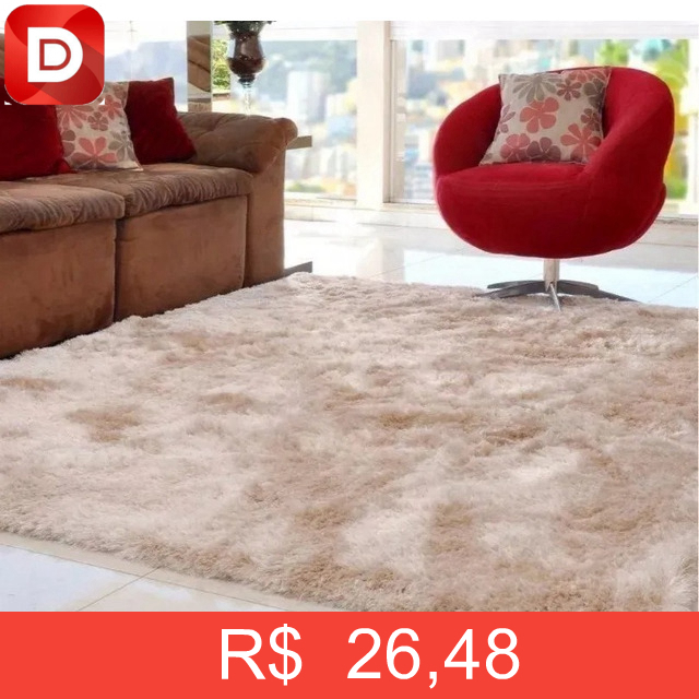 Foto do produto Tapete Peludo Felpudo Sala Shaggy Luxo