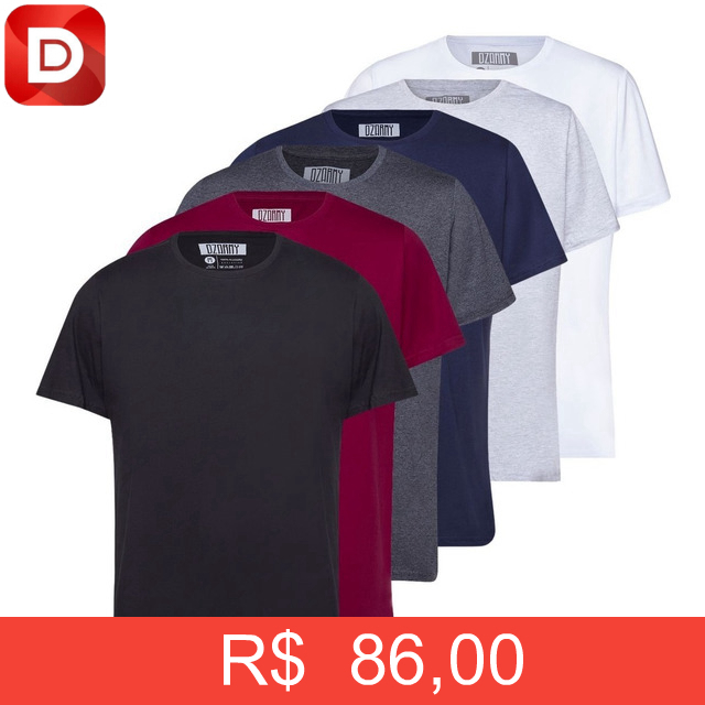 Foto do produto Kit de 6 Camisetas Confort