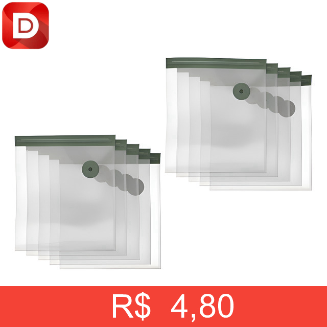 Foto do produto Saco Hermético Reutilizável À Vácuo