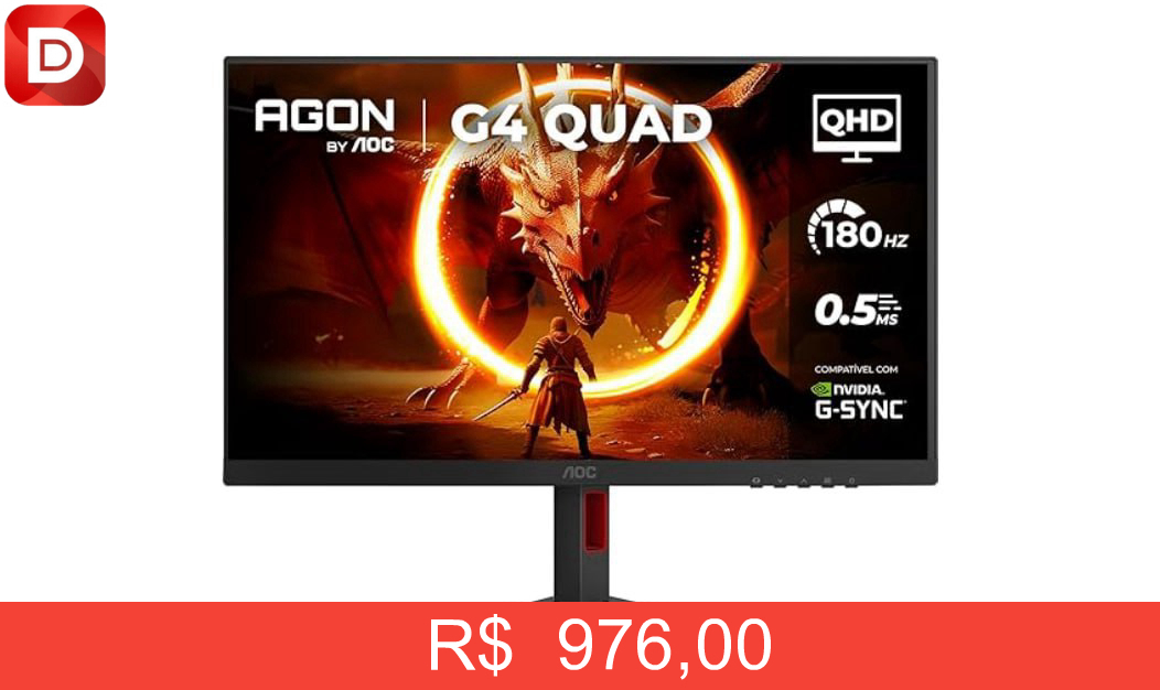 Foto do produto Monitor Gamer AOC AGON QUAD 27