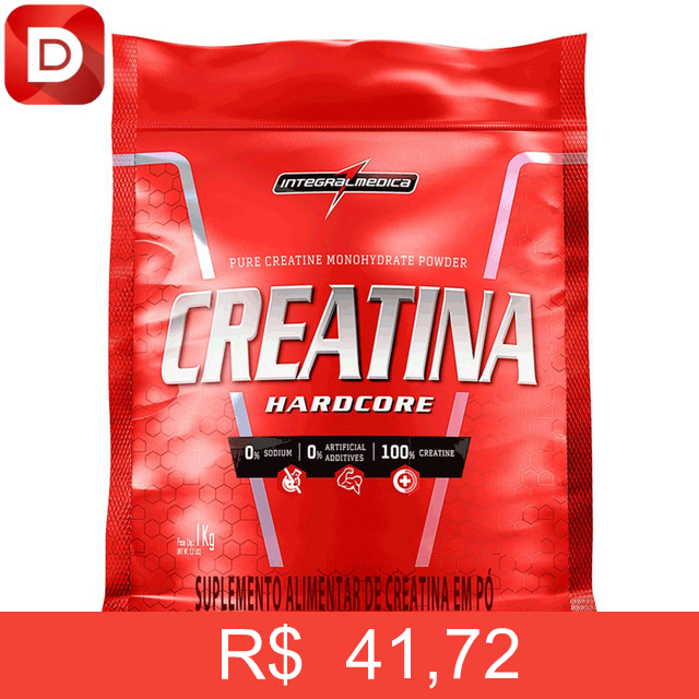 Foto do produto Creatina 100% Pura Pouch 1Kg Integralmédica