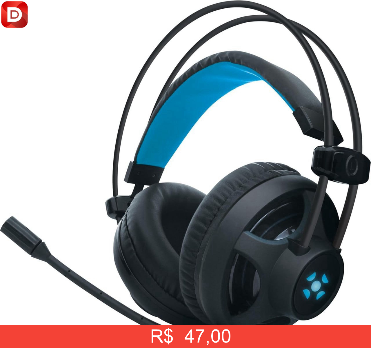Foto do produto Headset Gamer Pro H2 LED