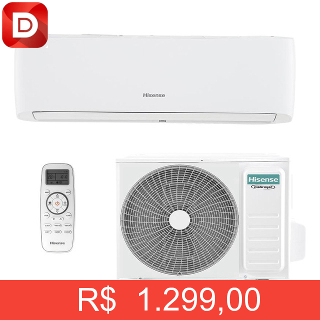 Foto do produto Ar Condicionado Hw Inverter Hisense Eco Plus 9k Frio