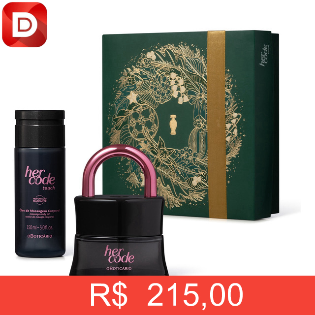 Foto do produto Kit Presente Boticário Her Code