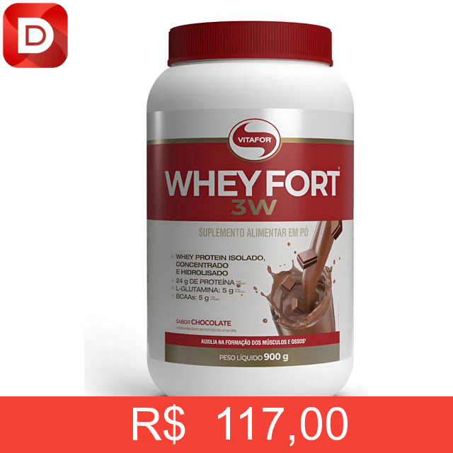 Foto do produto Whey Fort 3w Chocolate Vitafor