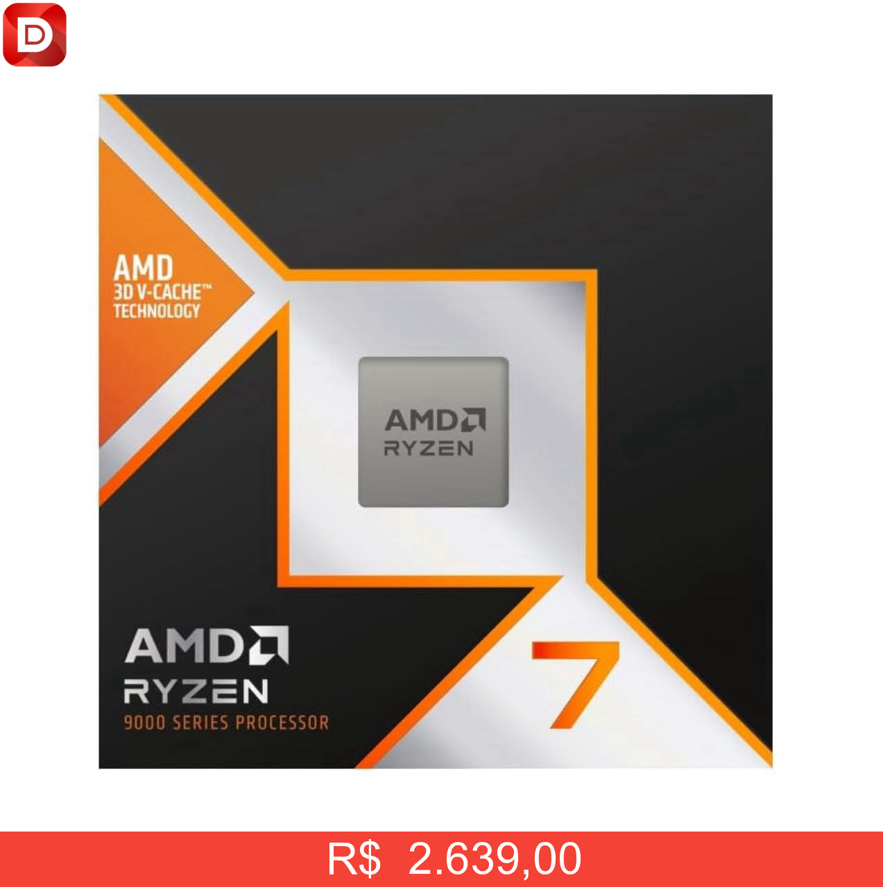 Foto do produto Processador AMD Ryzen 7 9800X3D