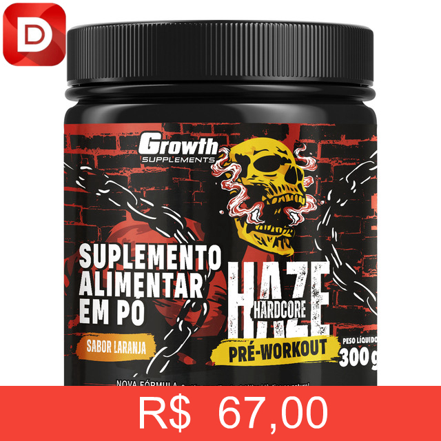 Foto do produto Pré-treino Haze Hardcore 300g Growth Supplements