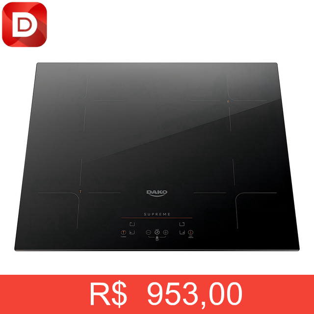 Foto do produto Cooktop de Indução 4 Bocas Dako Supreme