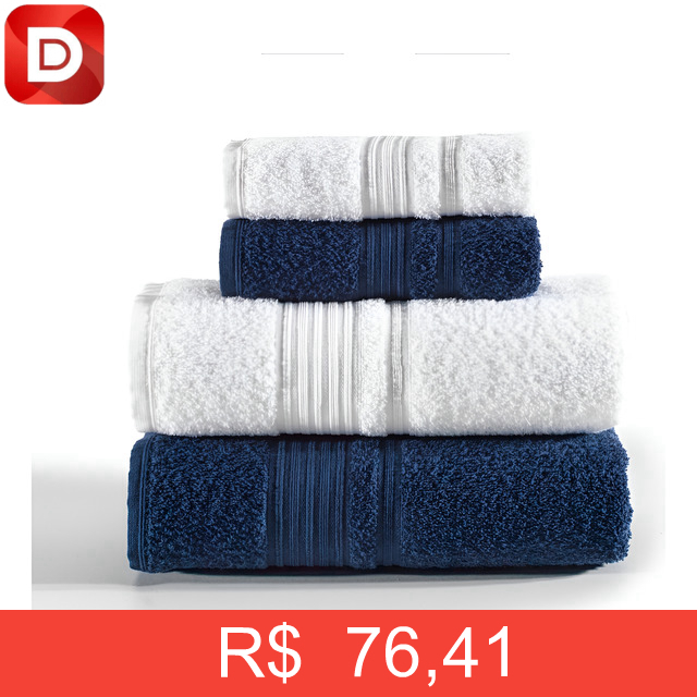 Foto do produto Jogo com 4 Toalhas Tóquio Banho Altenburg