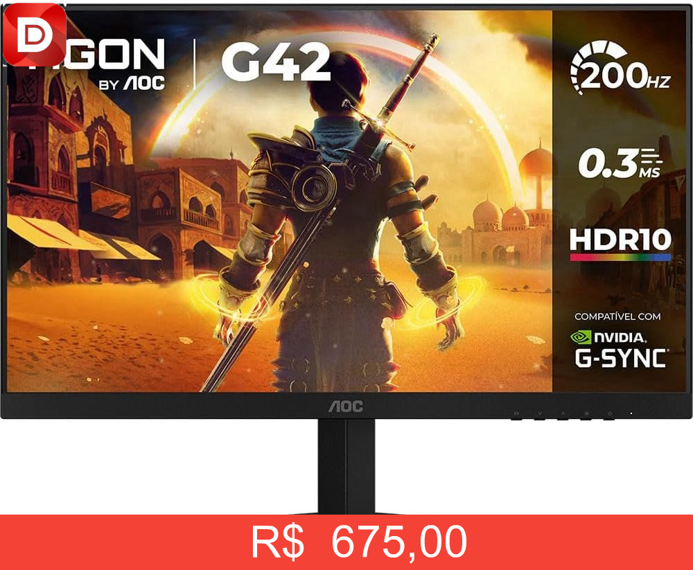 Foto do produto Monitor Gamer AOC AGON G42 24
