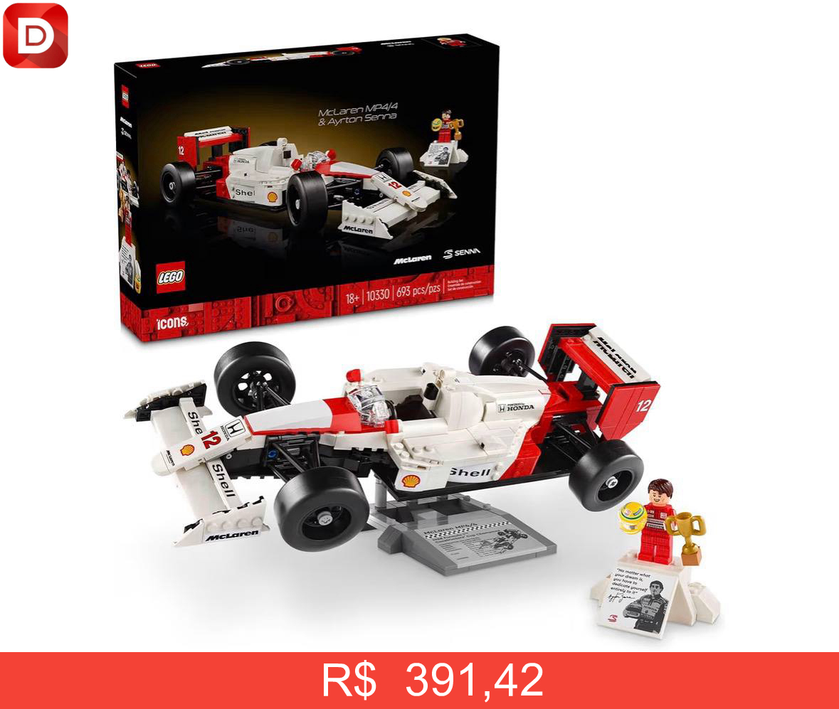 Foto do produto LEGO Set Icons 10330 McLaren MP4/4 e Ayrton Senna