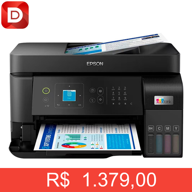 Foto do produto Impressora, Copiadora, Scanner Epson Ecotank L5590