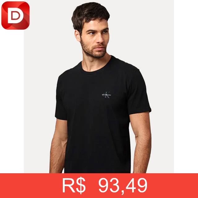 Foto do produto Camiseta Calvin Klein Jeans New Mono Logo Re Issue