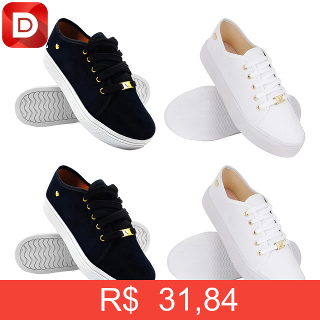 Foto do produto Kit 2 Tênis Feminino