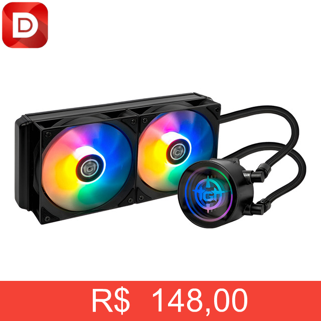 Foto do produto Water Cooler Tgt Spartel V2 Rainbow 240mm