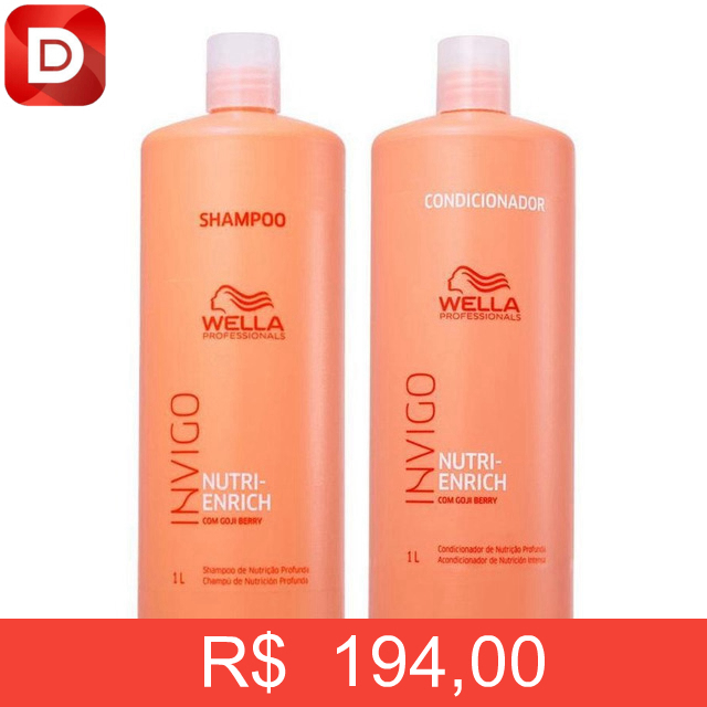 Foto do produto Kit Wella Pro Invigo Enrich Shampoo e Condicionador