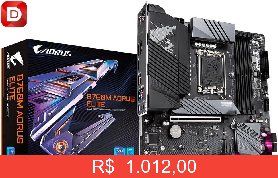 Foto do produto Placa Mãe Gigabyte B760M AORUS ELITE