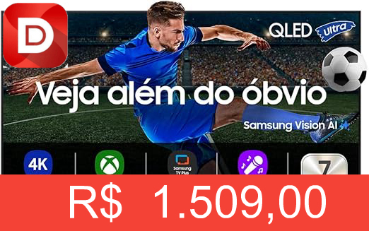 Foto do produto Samsung Vision AI TV 43 QLED Ultra 4K QEF1 2025