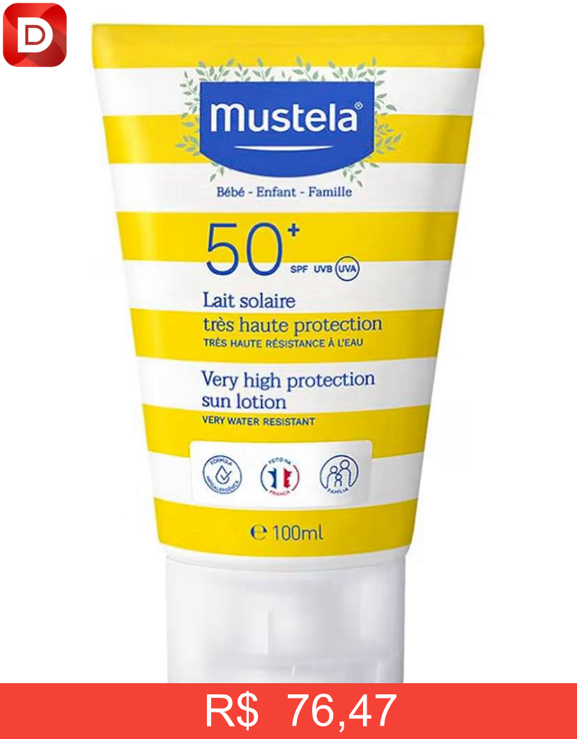 Foto do produto Mustela Solares Protetor Solar Infantil Loção Rosto E Corpo