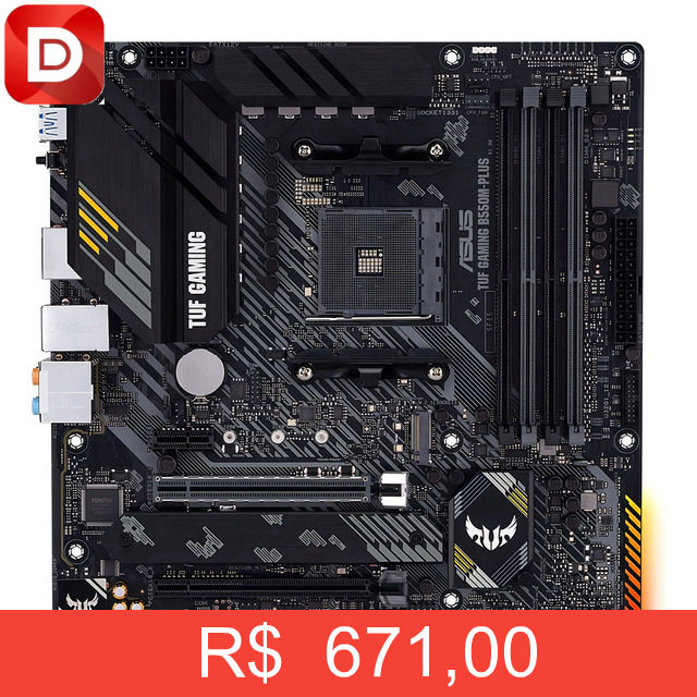 Foto do produto Placa-mãe Asus TUF Gaming B550M-PLUS