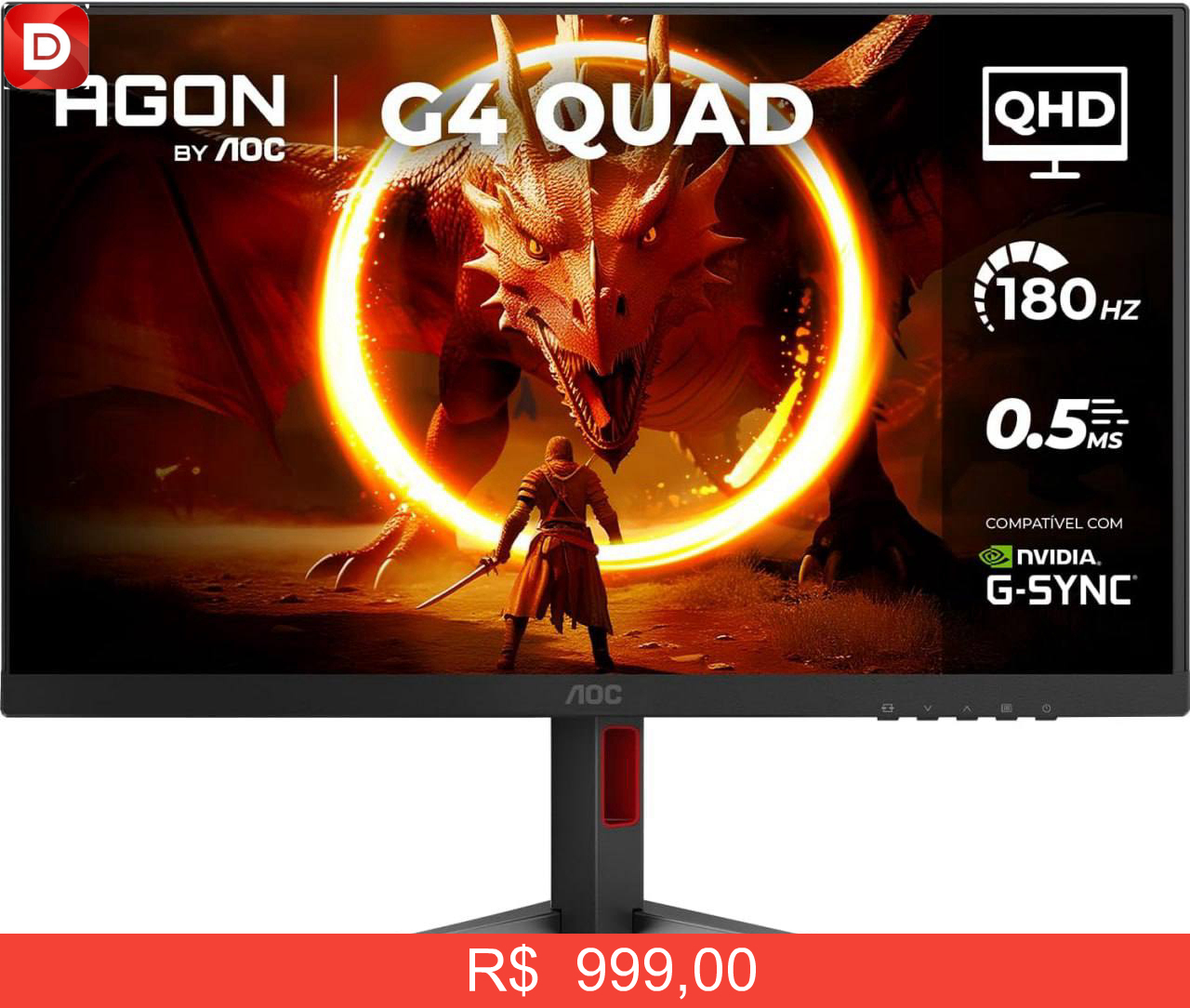 Foto do produto Monitor Gamer AOC AGON QUAD 27