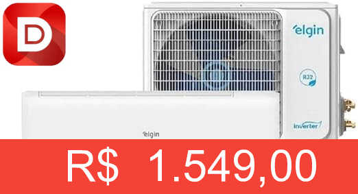 Foto do produto Ar Condicionado Split Hi Wall Elgin Eco Inverte II 12000 BTU/h Frio 45HJFE12C2CC