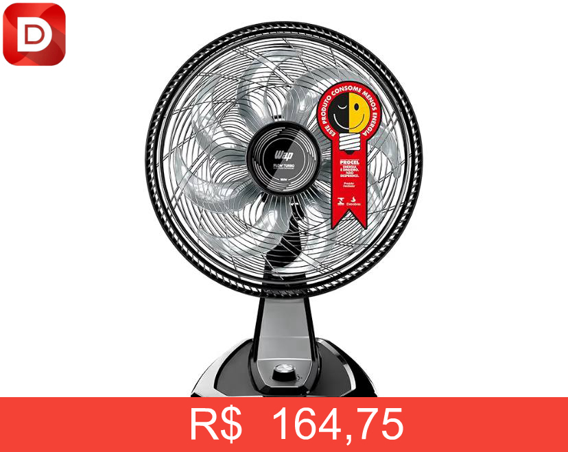 Foto do produto WAP Ventilador de Mesa e Parede 50cm FLOW TURBO