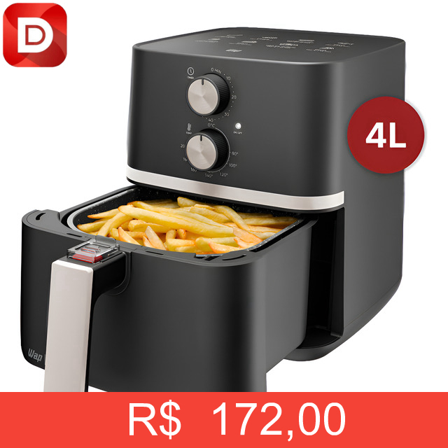 Foto do produto Fritadeira Elétrica Wap Air Fryer Family 4L