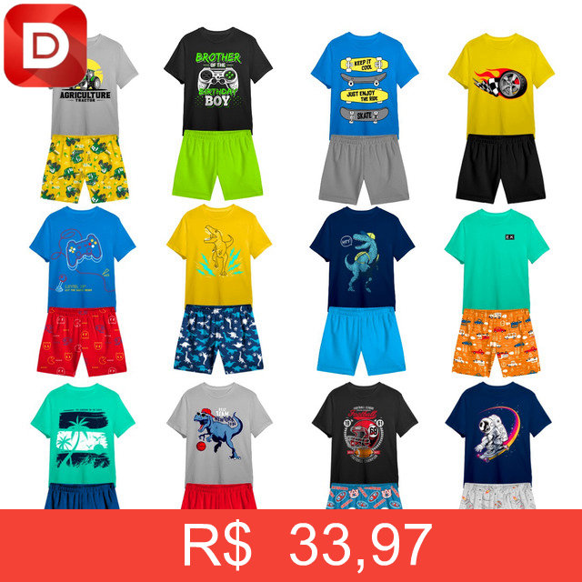 Foto do produto Kit 10 Peças De Roupa Infantil Menino