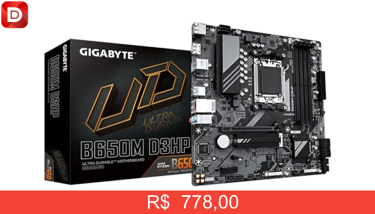 Foto do produto Placa-mãe Gigabyte B650m D3hp