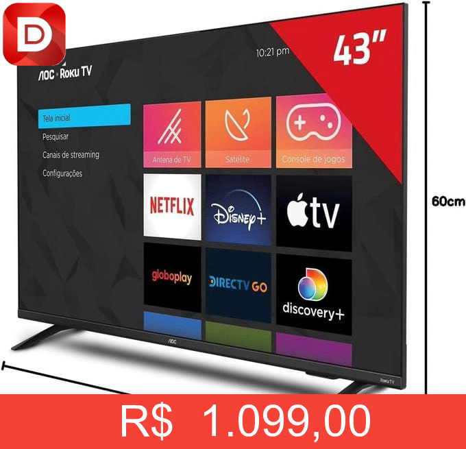 Foto do produto Smart TV LED 43