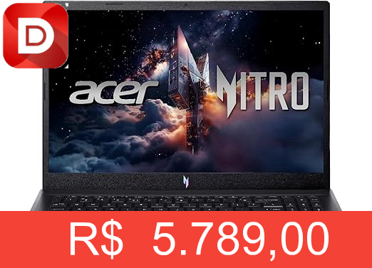 Foto do produto Notebook Acer Nitro V15 ANV15-52-96AQ