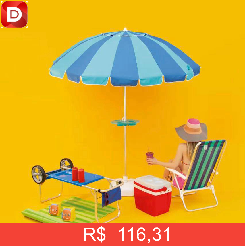 Foto do produto Guarda-Sol Alumínio e Poliéster